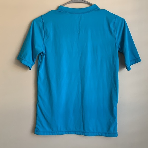 Wonder Nation turquoise blue rash guard size large (10/12) EUC - Picture 3 of 3